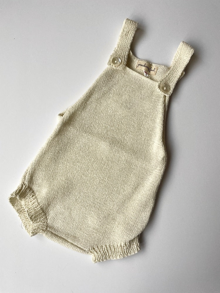Organic cotton knit romper