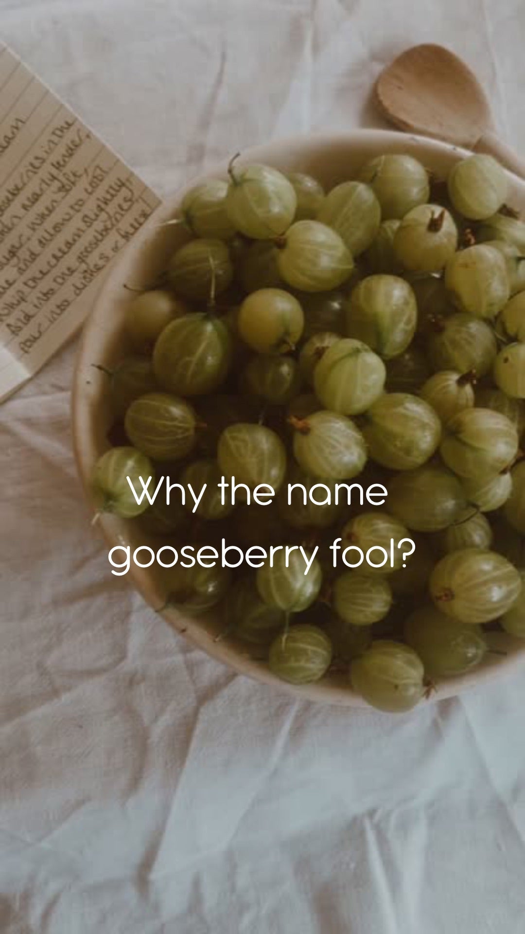 Why the name gooseberry fool?