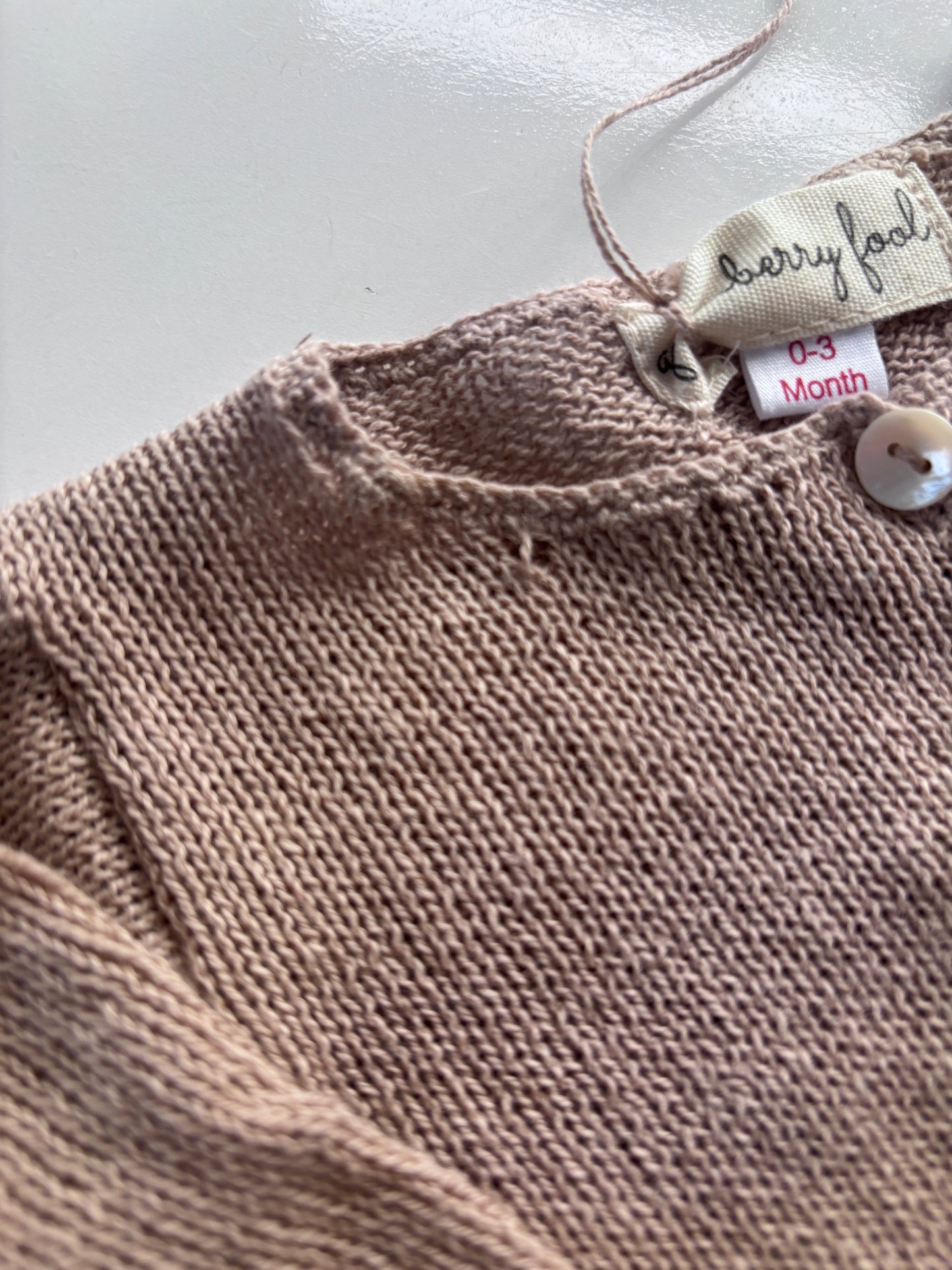 Sample sand lightweight cardigan 0-3