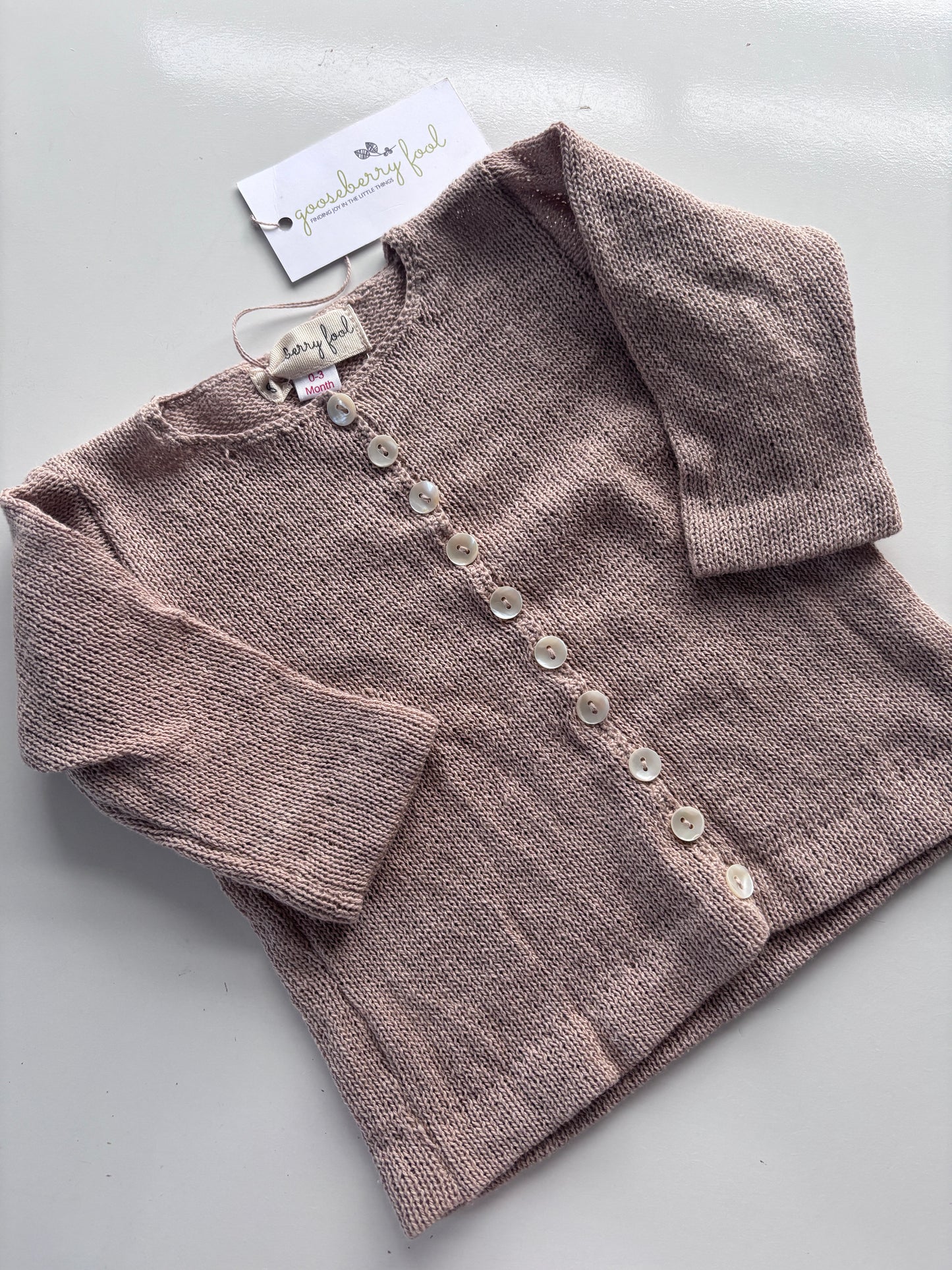 Sample sand lightweight cardigan 0-3