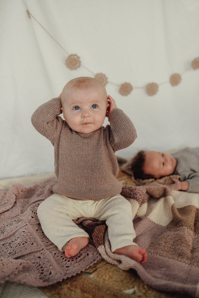 silk knit baby jumper