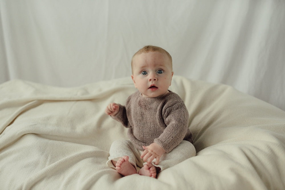 silk knit baby jumper