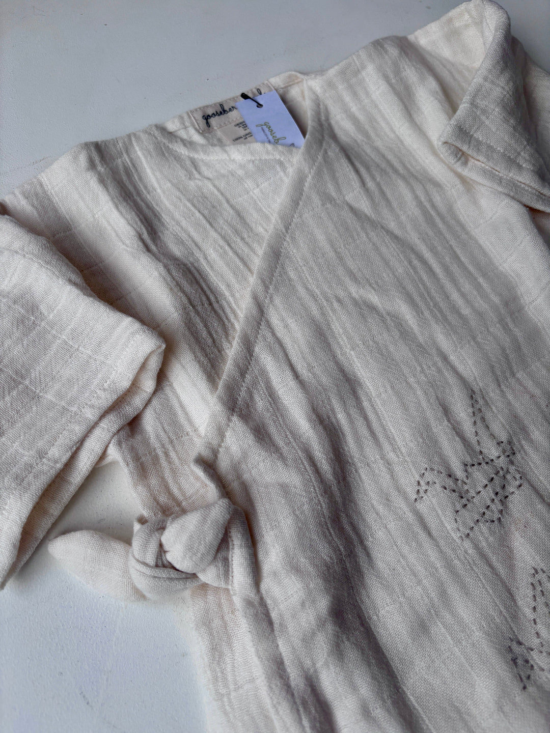 embroidered baby nightgown